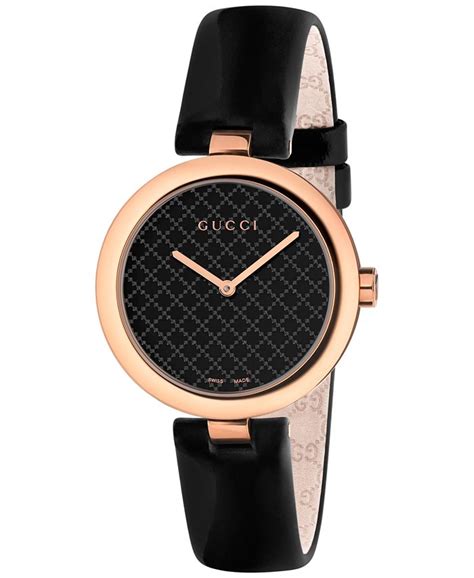 gucci women's watch with diamonds|black gucci watch with diamonds.